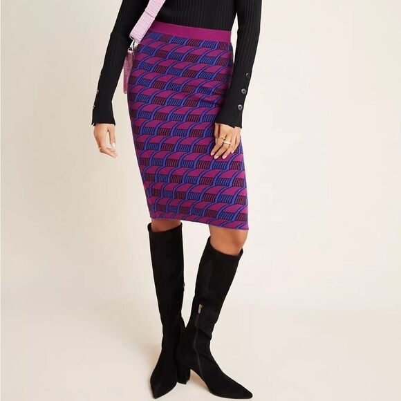 NWT Anthropologie MAEVE Nancy Sweater Knit Pencil Skirt